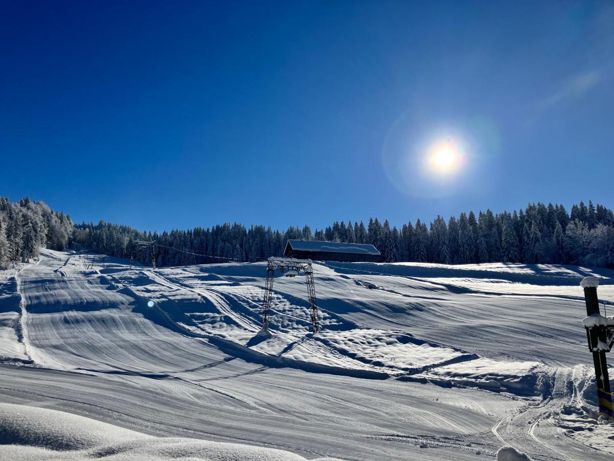 Ferienwohnung Bergblick Am Rande Der Wildnis Sibratsgfäll エクステリア 写真