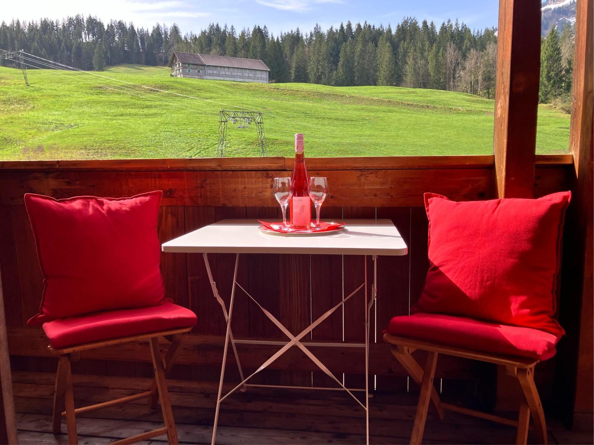 Ferienwohnung Bergblick Am Rande Der Wildnis Sibratsgfäll エクステリア 写真
